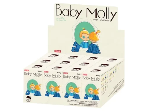 Pop Mart Baby Molly When I was Three! Series Figure Sealed Case (12 Blind Box) - US